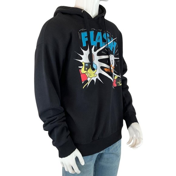 Gucci Men’s Sweatshirt Hoodie Donald Duck Graphic Printed Black Sz S - Picture 2 of 6